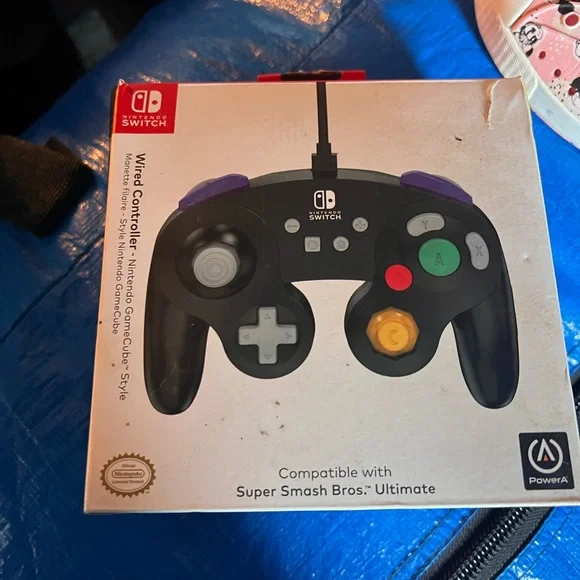 Super smash bros game cube controller wired